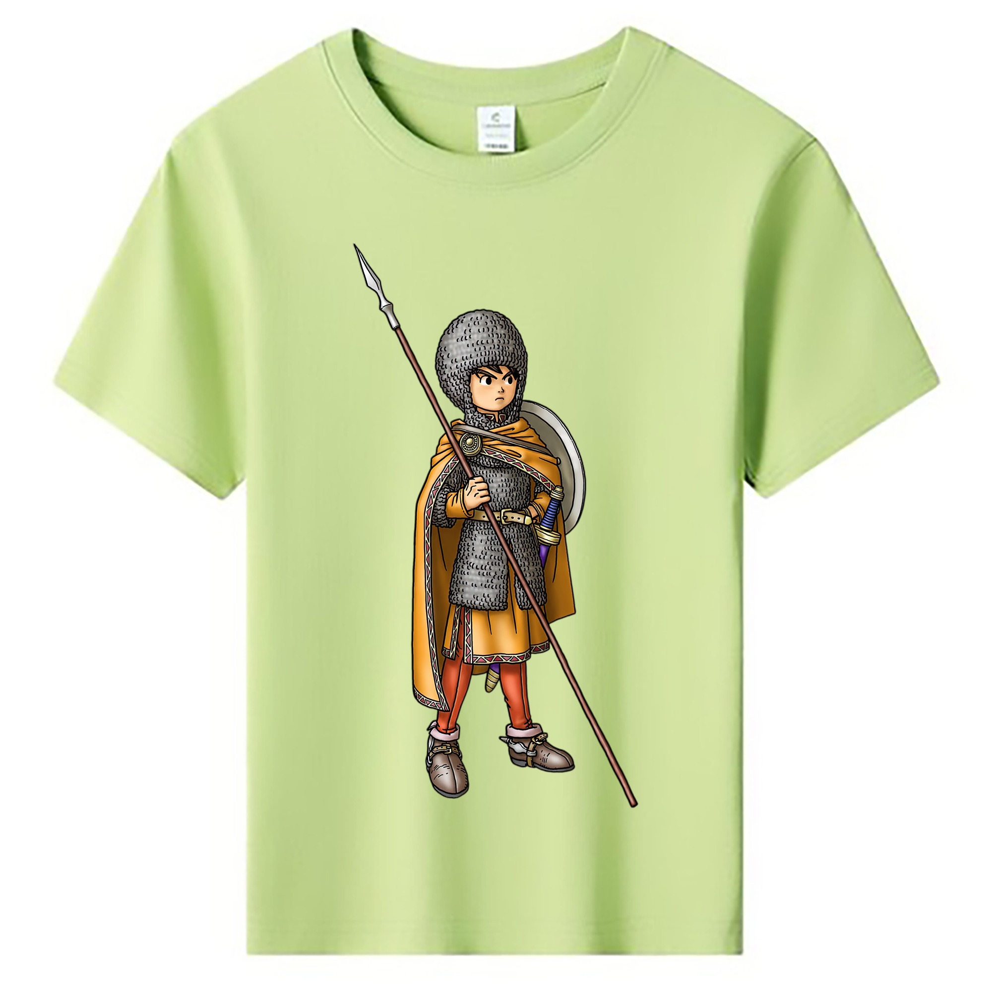 （画像用） ドラゴンクエスト Doragon Kuesuto Dragon Quest 綿100％キッズTシャツ（フロントプリント）